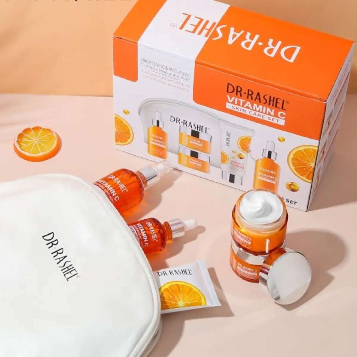 DR. RASHEL VITAMIN C BRIGHTENING AND ANTI AGING SKIN CARE 5 PCS SET