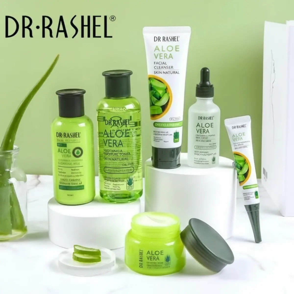 DR. RASHEL ALOE VERA SOOTHING MOISTURE SKIN CARE 6PCS SET