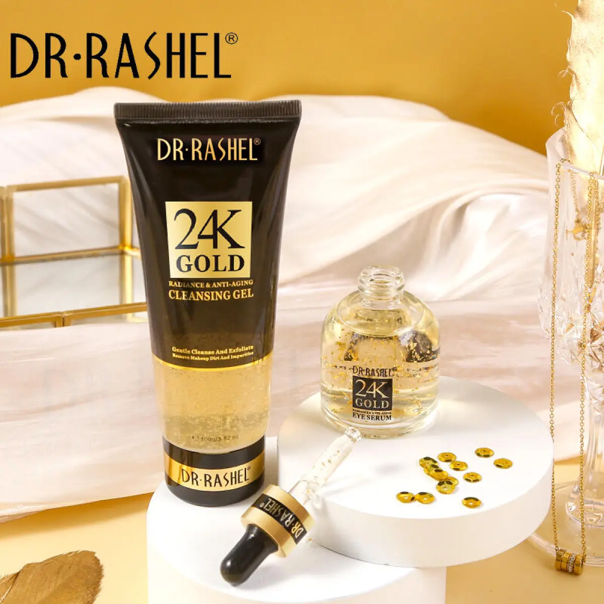 DR. RASHEL 24K GOLD RADIANCE AND ANTI-AGING SKIN CARE 5PCS SERIES