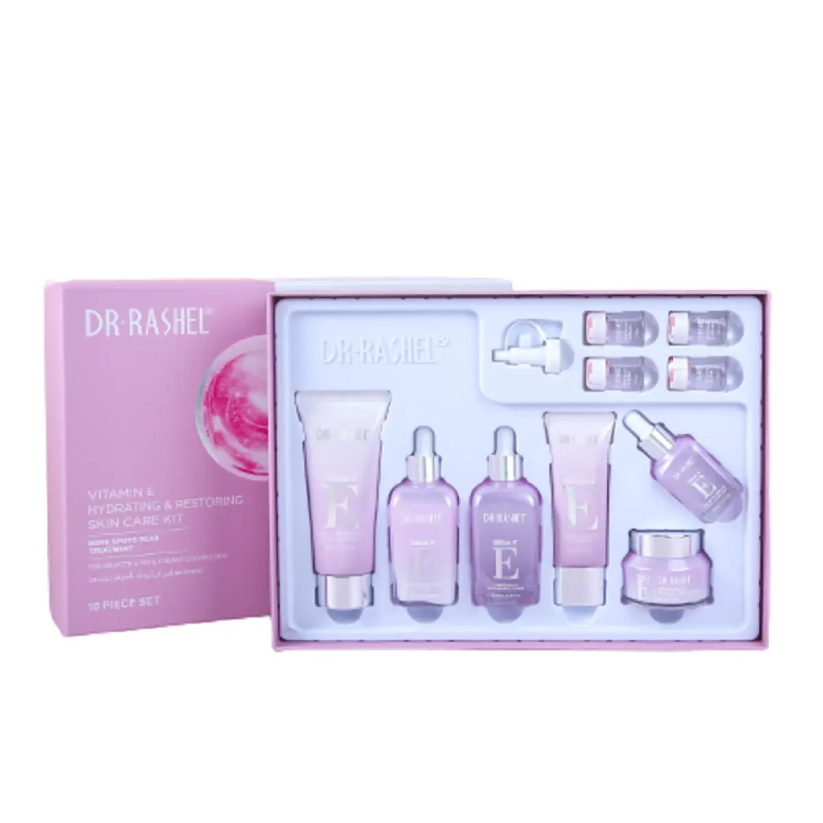 DR. RASHEL VITAMIN E HYDRATING AND RESTORING SKIN CARE KIT 10 PCS
