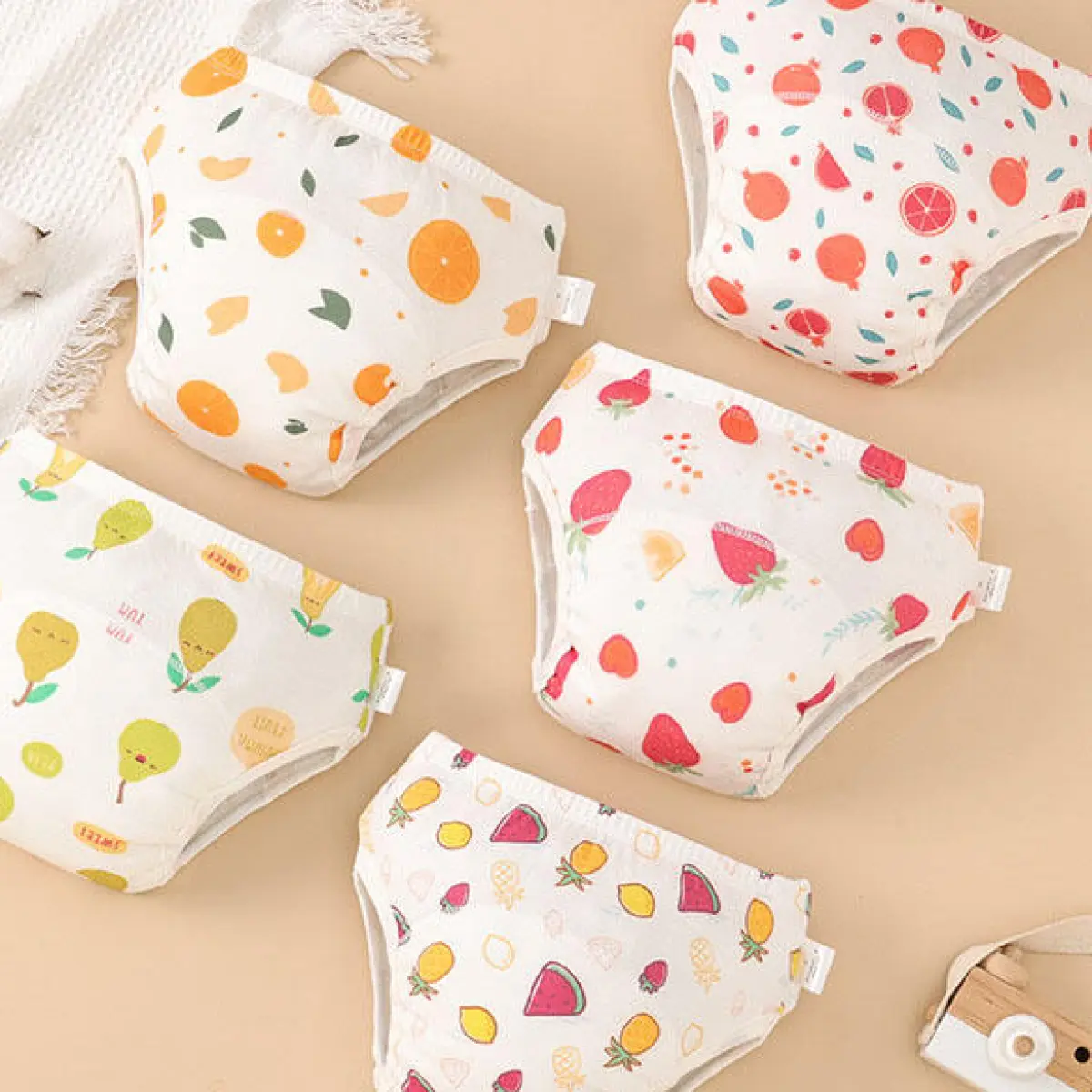 Baby Toilet Training Pants (M Size, Fruit World – 5 Pack)