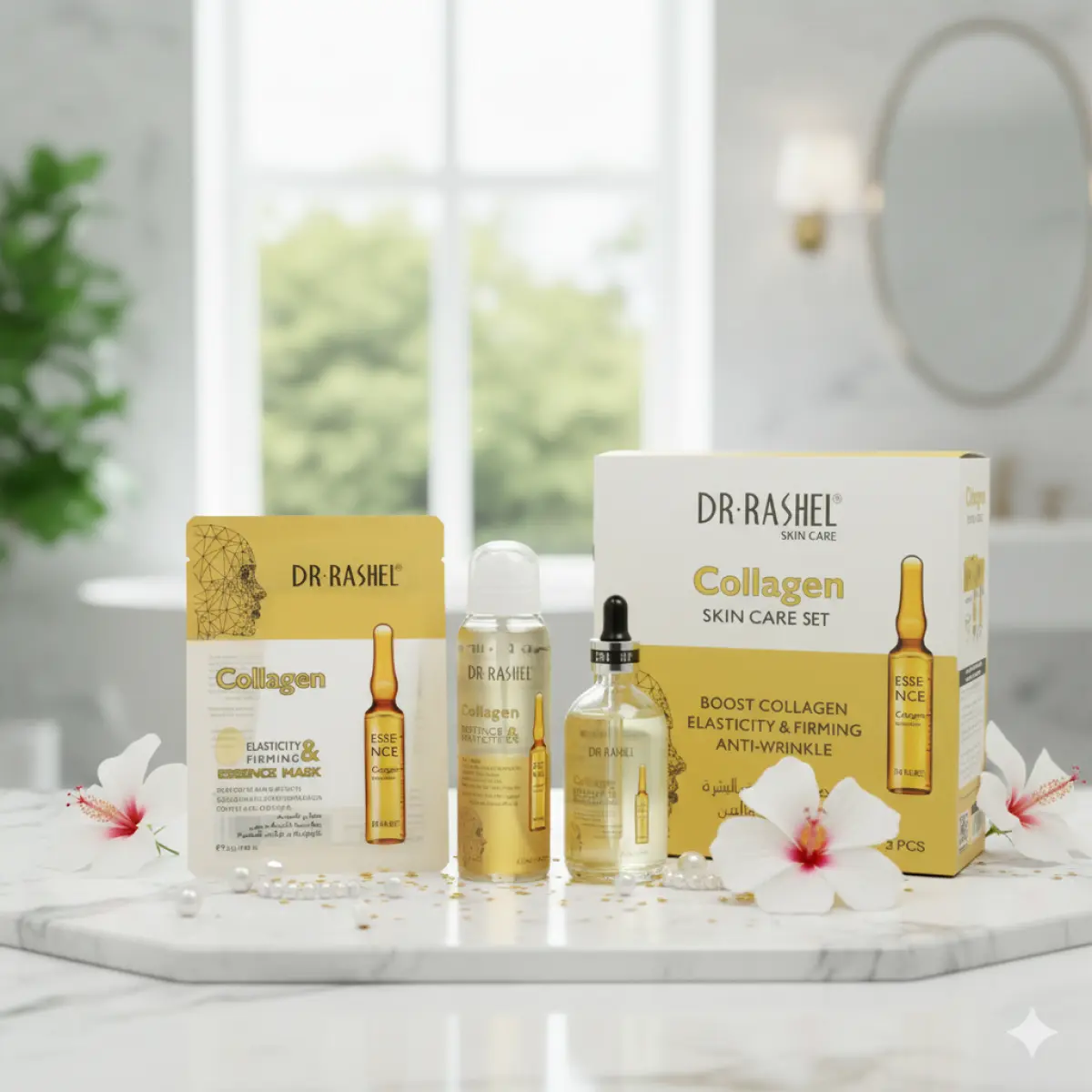DR. RASHEL BOOST COLLAGEN SKIN CARE 3PCS SET