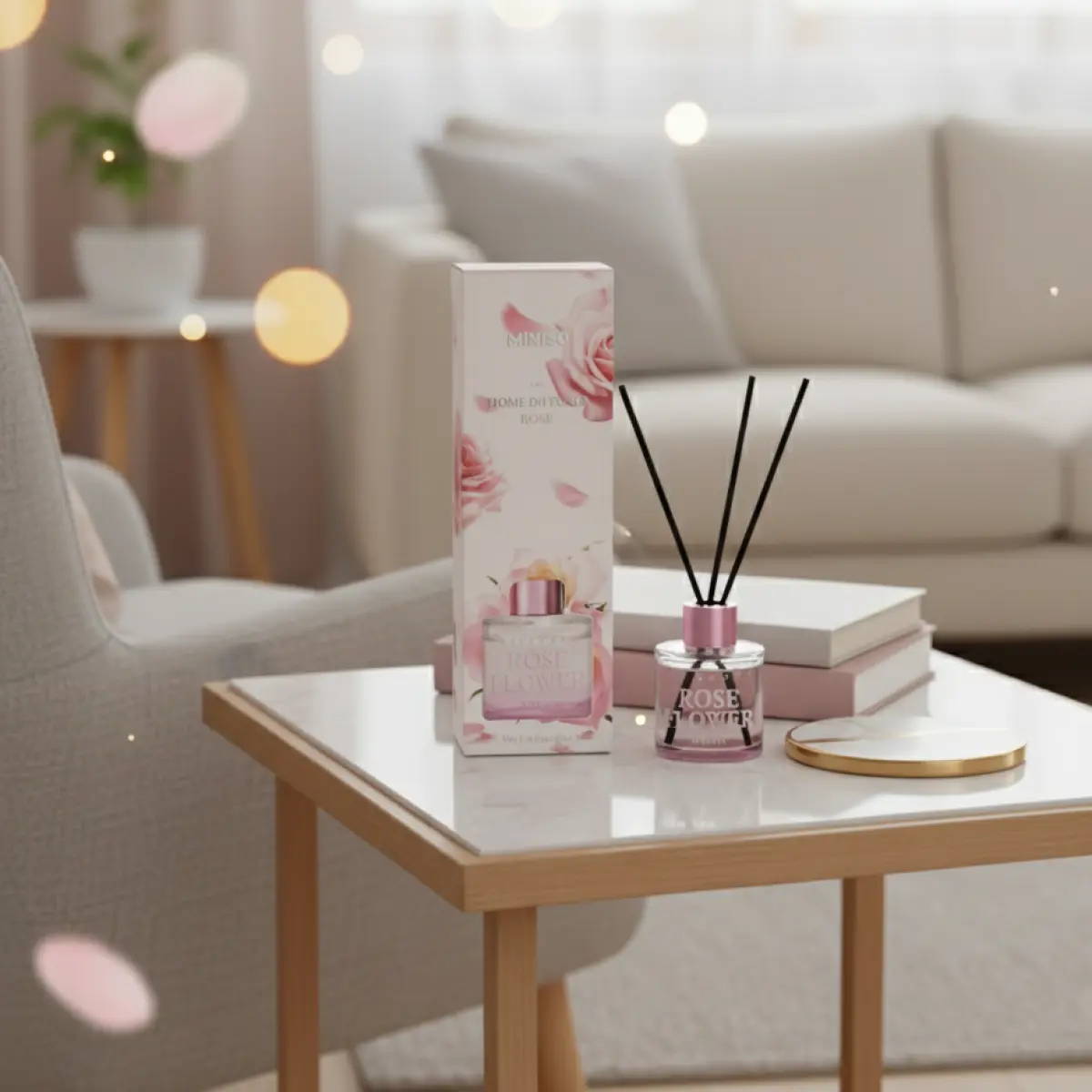 Floral Series Reed Diffuser, Rose (45ml)