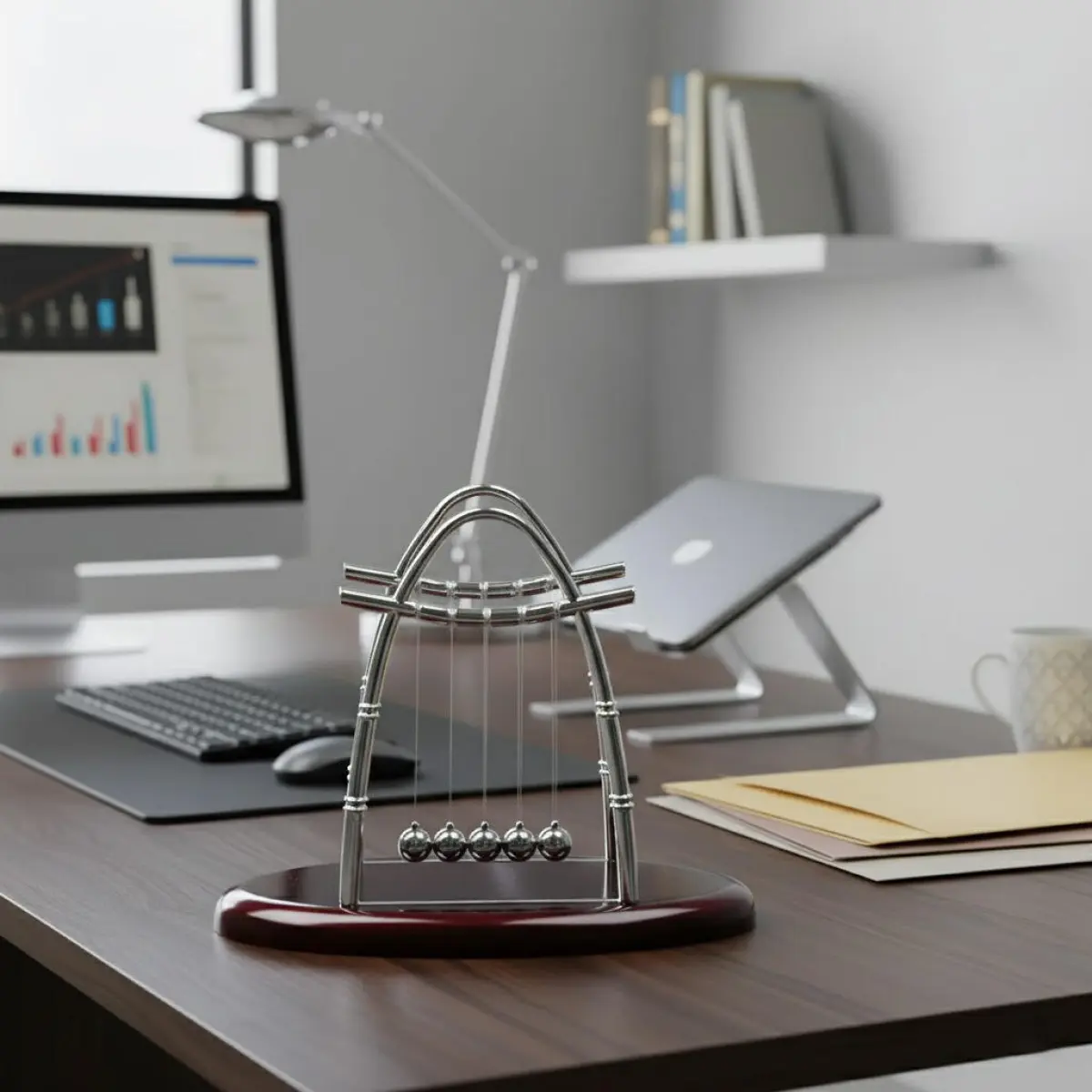 Classic Geometric Oval Pendulum Ball