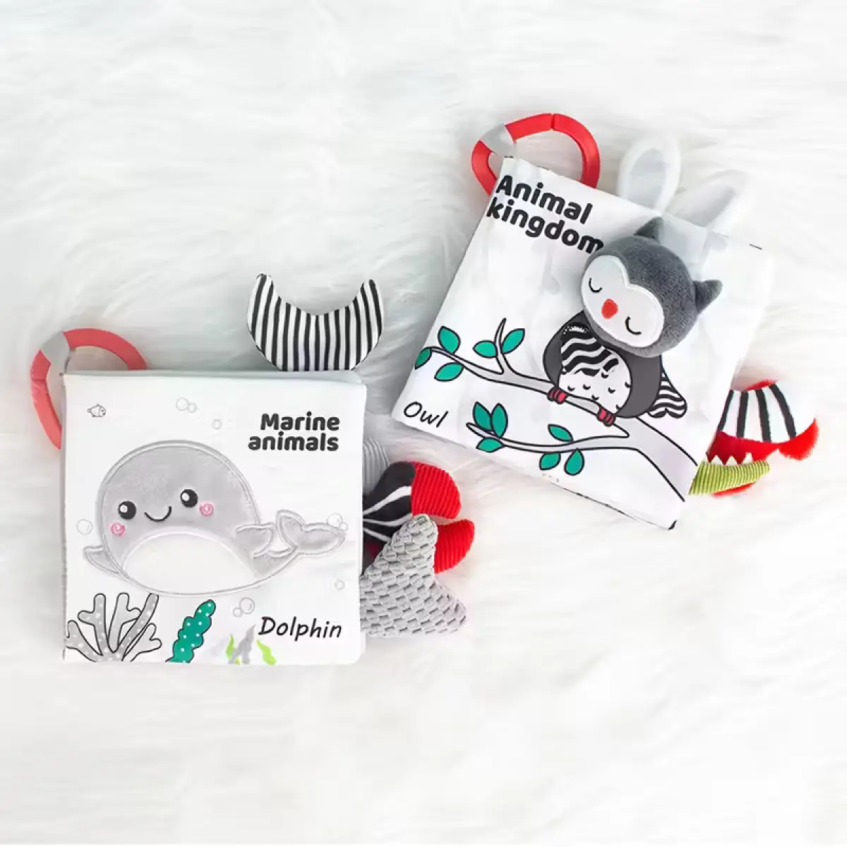Black & White Cloth Book – Early Education Baby Soft Book