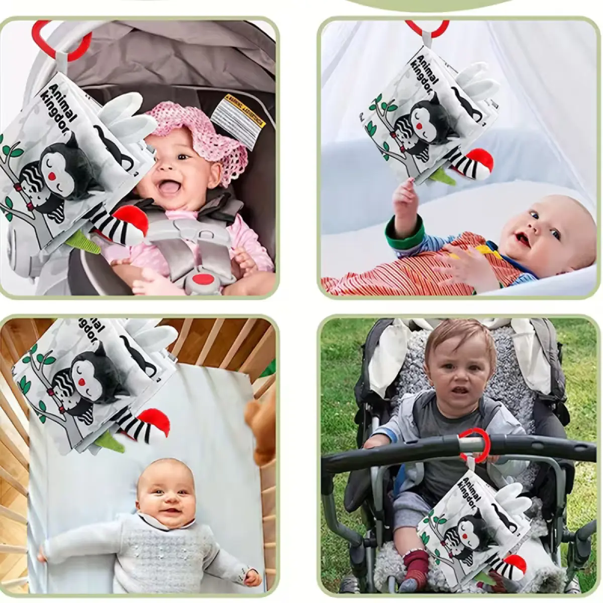 Black & White Cloth Book – Early Education Baby Soft Book