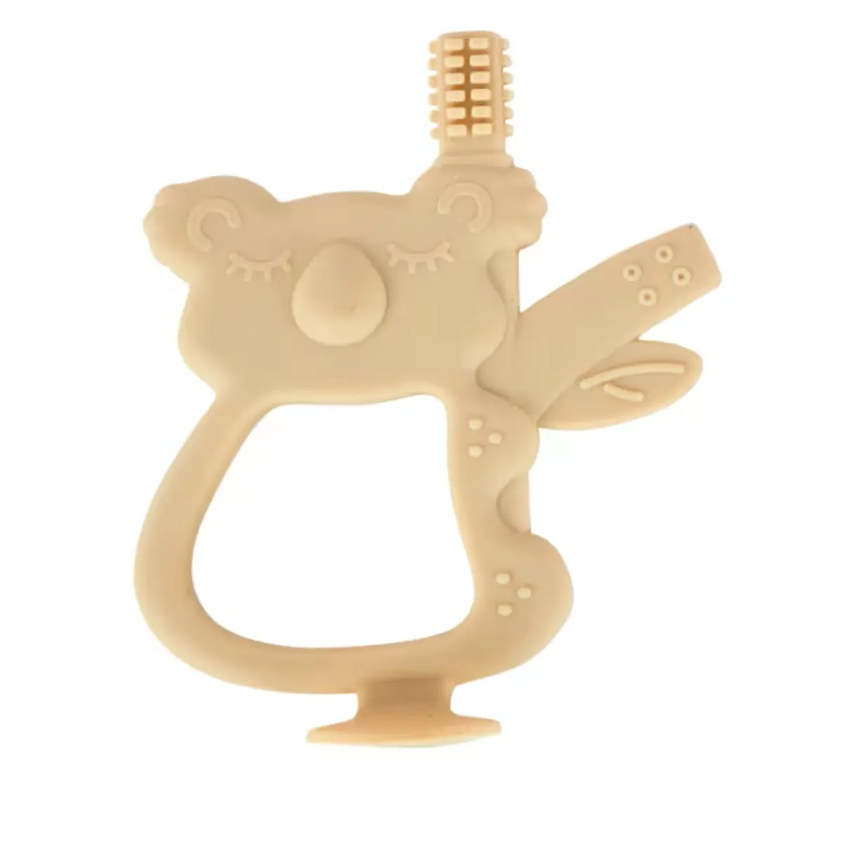 Silicone Teether – Cream | Soothing & Safe Teething Toy for Babies (3+ Months)