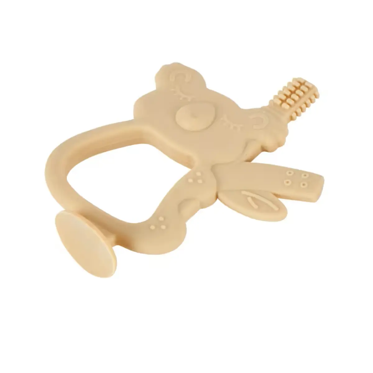 Silicone Teether – Cream | Soothing & Safe Teething Toy for Babies (3+ Months)