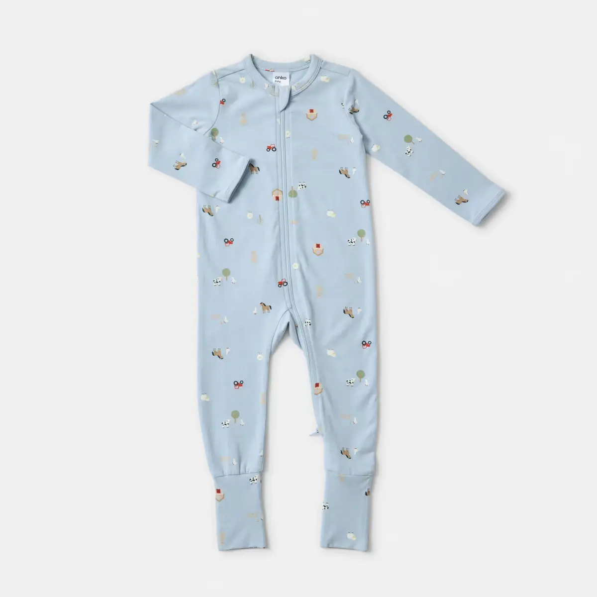 Turn Cuff Coverall - 0-3/3-6Months