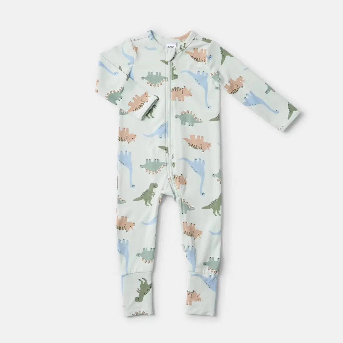 Turn Cuff Coverall Dino 0-3 Months
