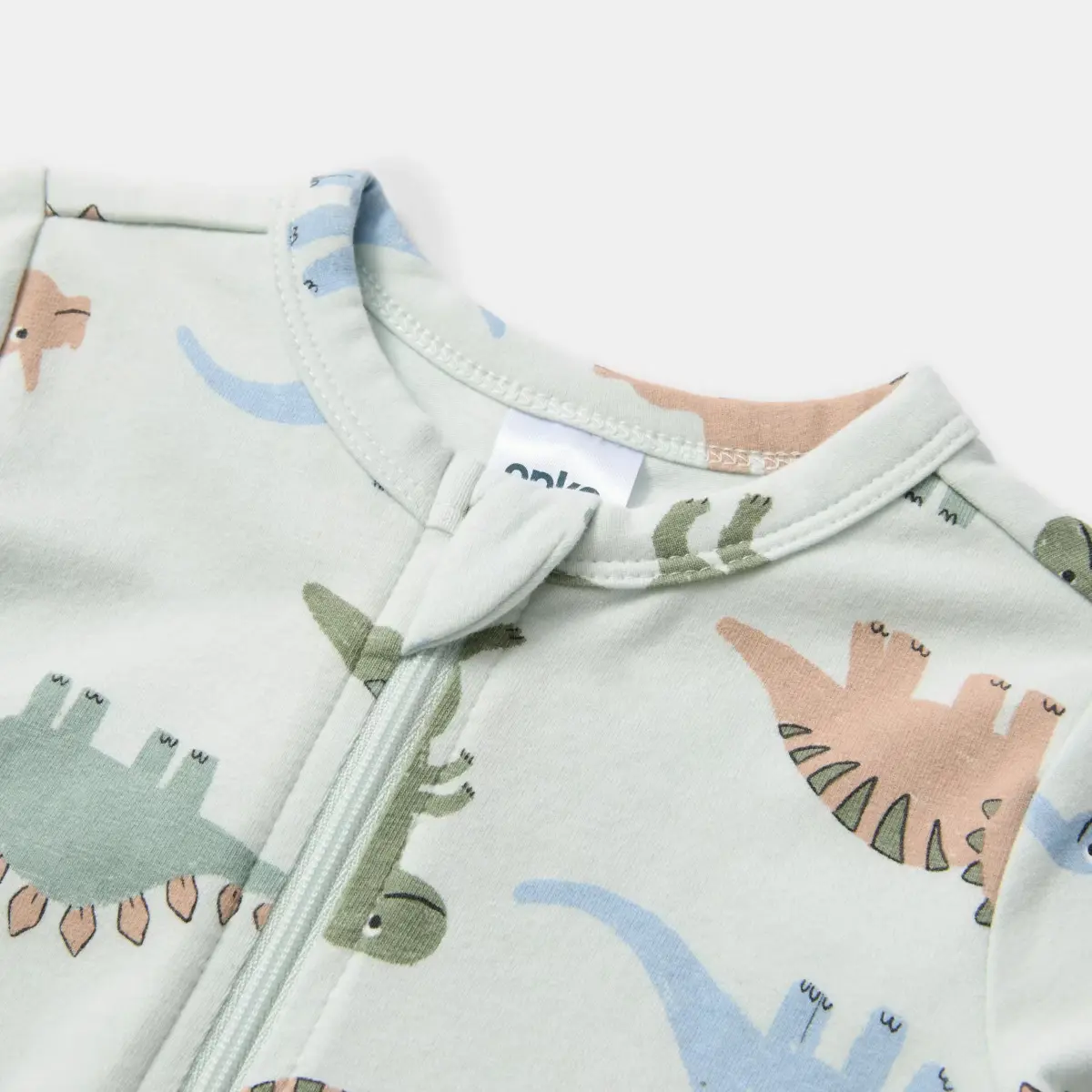 Turn Cuff Coverall Dino 0-3 Months