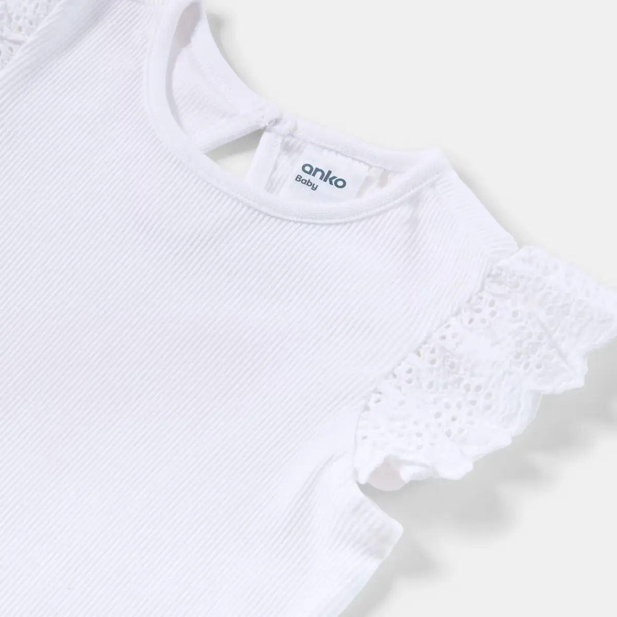 2 Pack Sleeveless Broderie Bodysuits