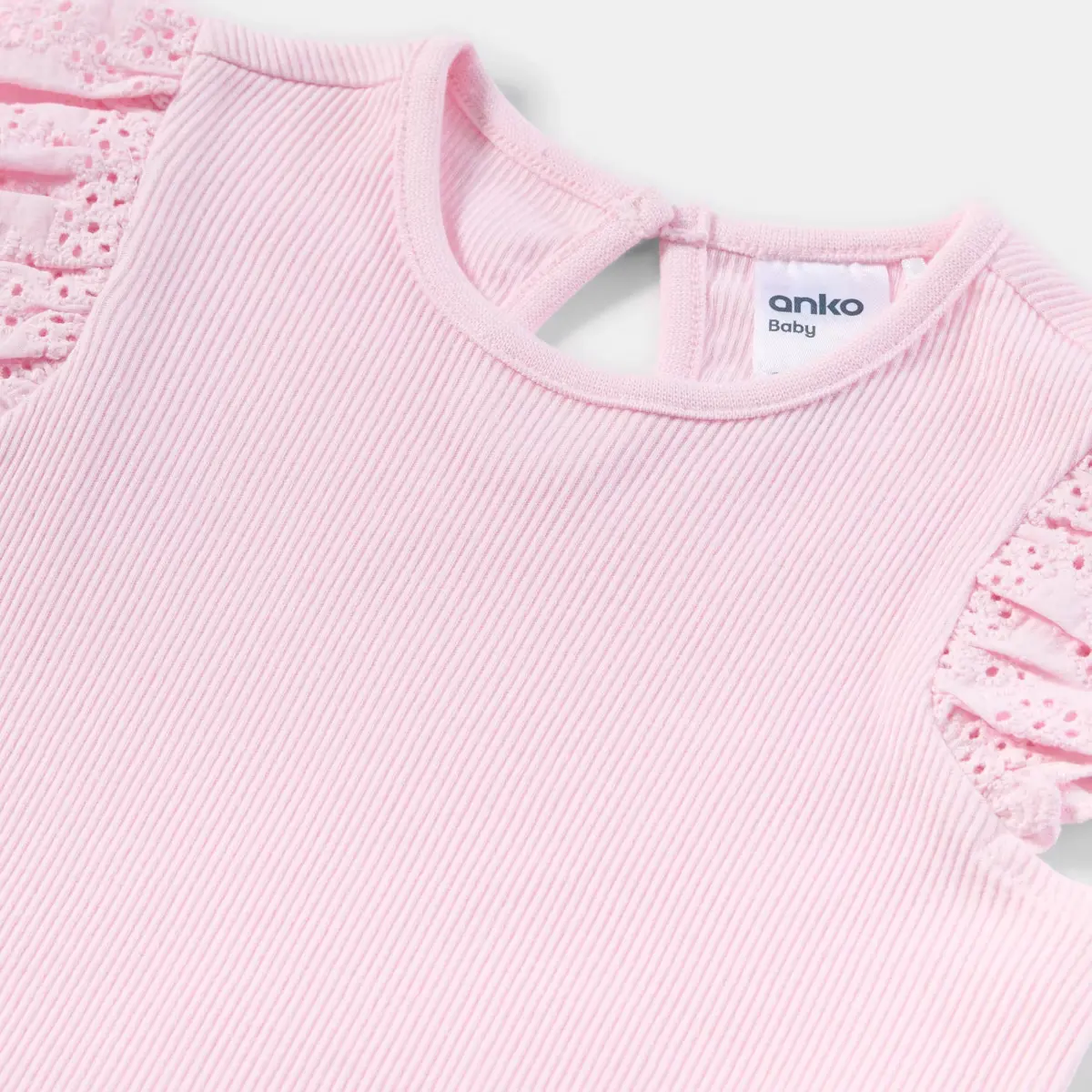 2 Pack Sleeveless Broderie Bodysuits