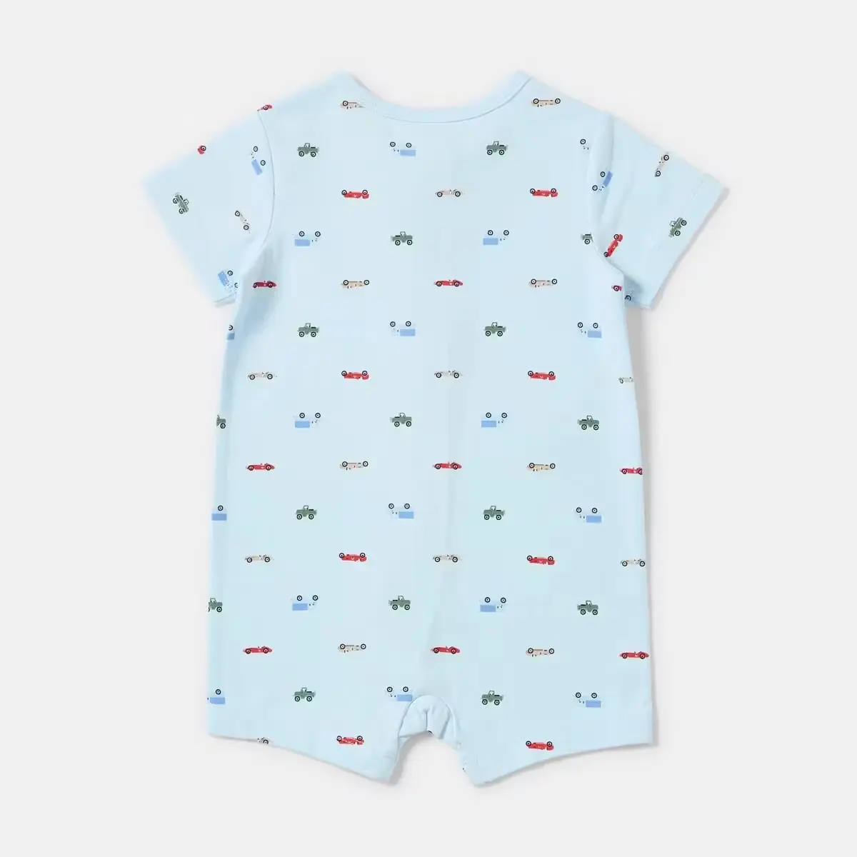 Short Sleeve Zip Romper - 3-6 Months