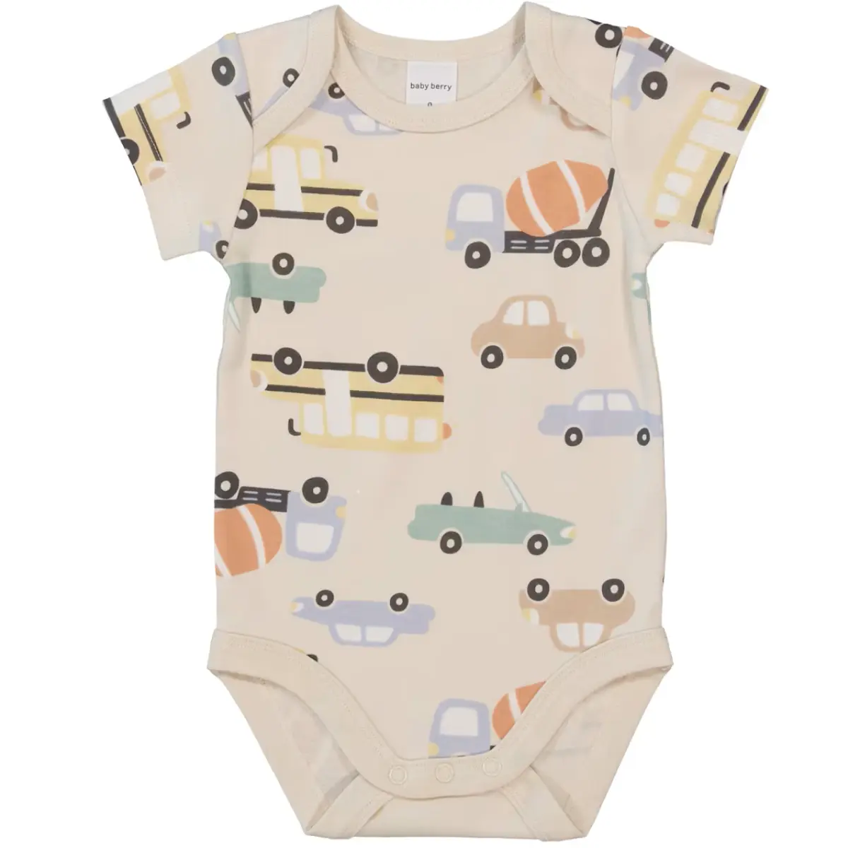 Baby Short Sleeve Cotton Interlock Bodysuit 0-3 Months