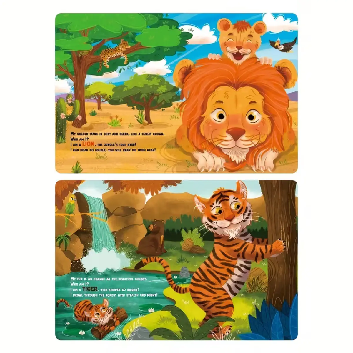 Wild Animal Touch & Feel Sensory Book for Toddlers