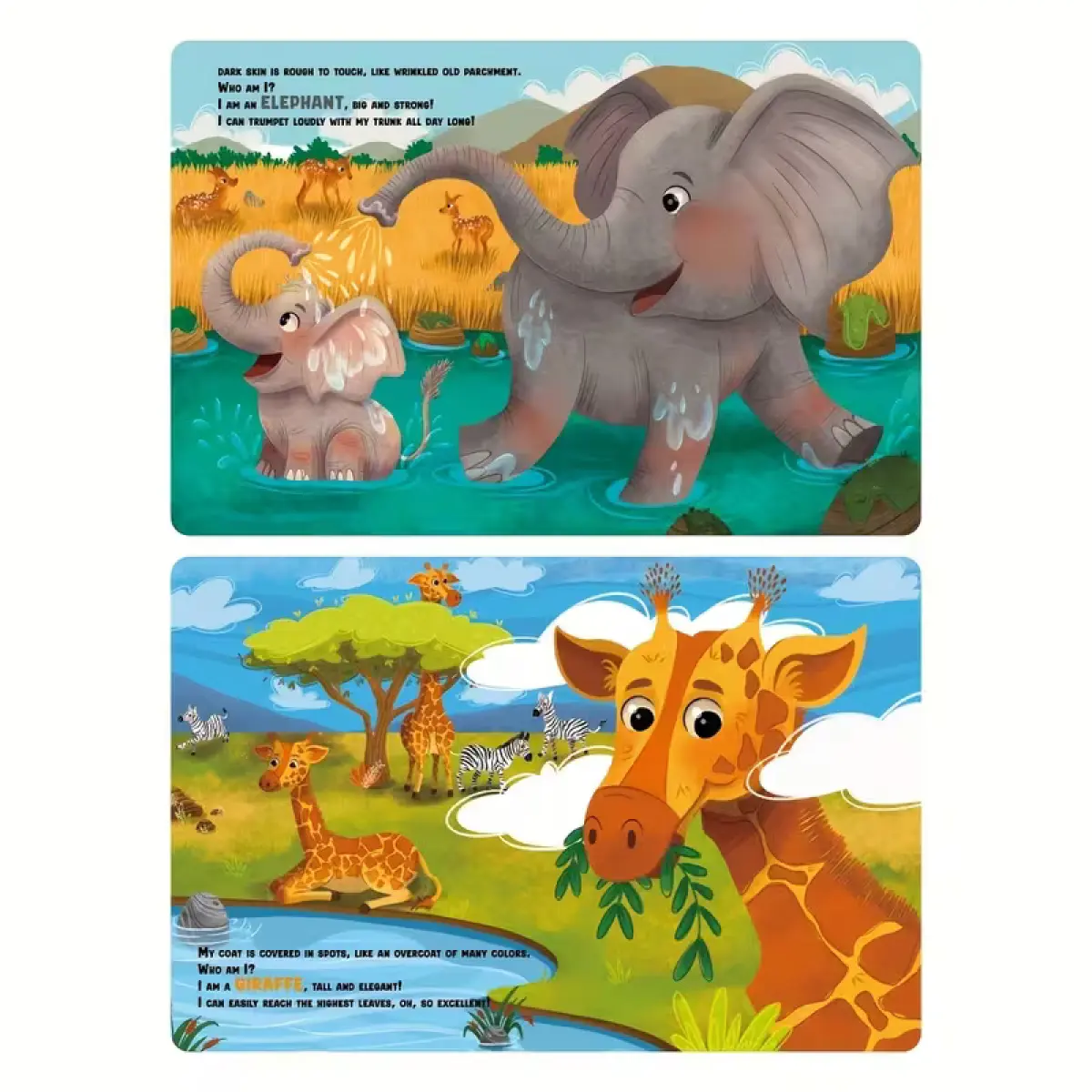 Wild Animal Touch & Feel Sensory Book for Toddlers