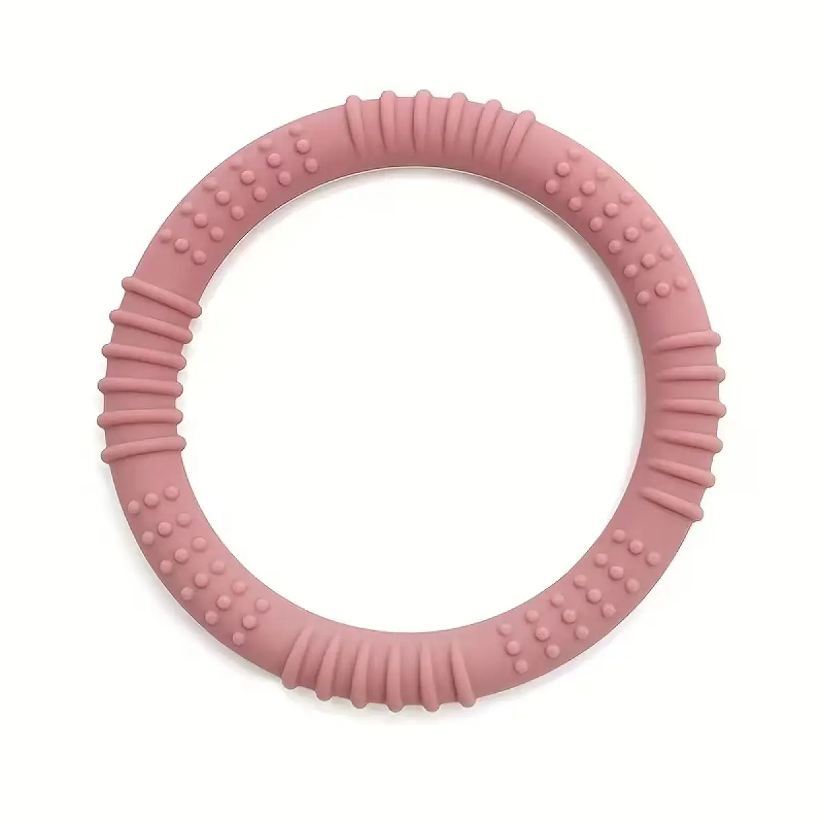 Colorful Silicone Teething Rings for Babies , Blue, Pink and Green