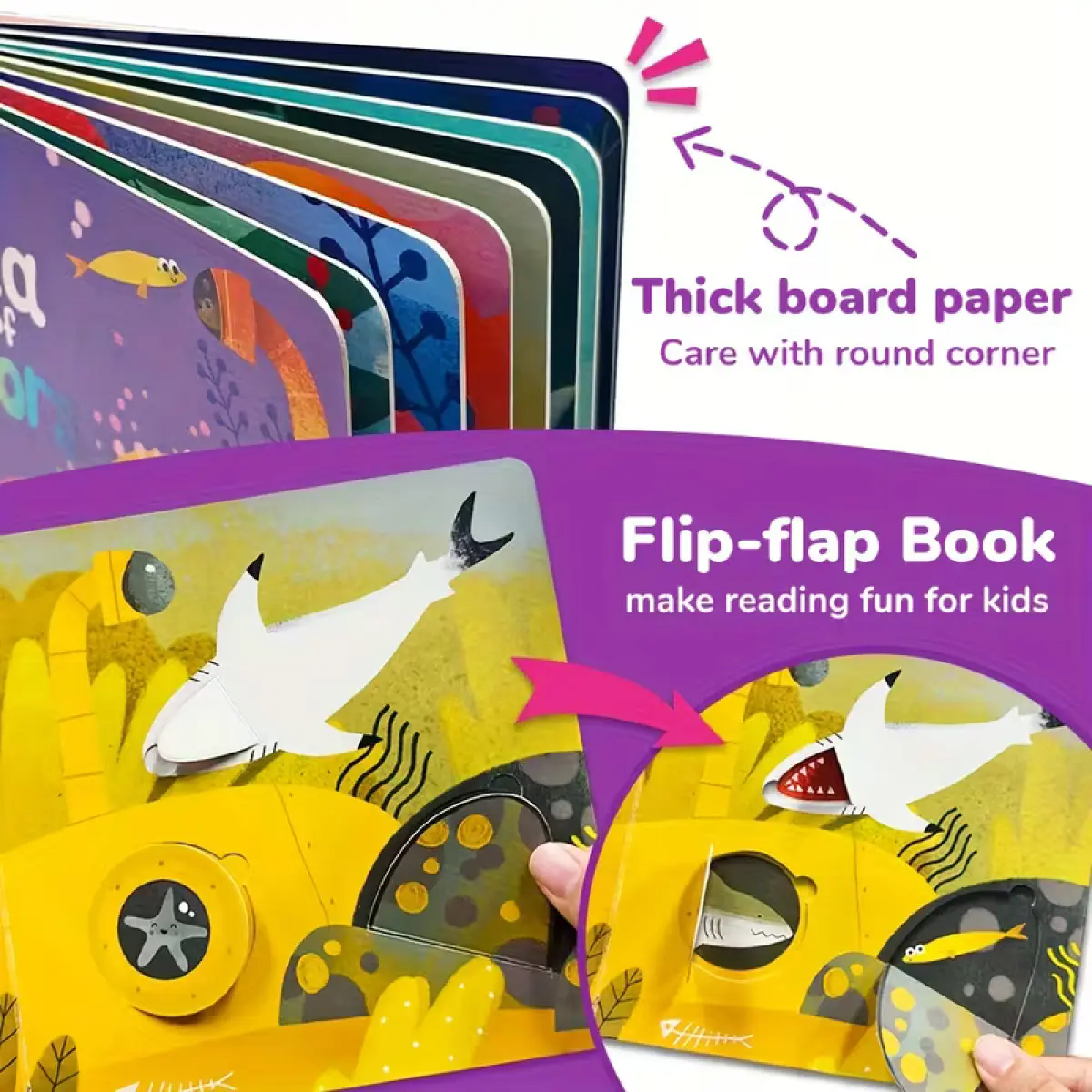 Lift-the-Flap Ocean Adventure Book for Kids (Ages 0–3)