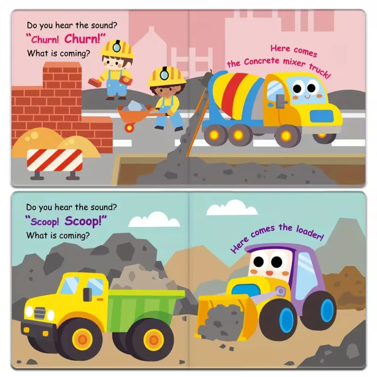 Interactive Lift-the-Flap Engineering Vehicles Board Book