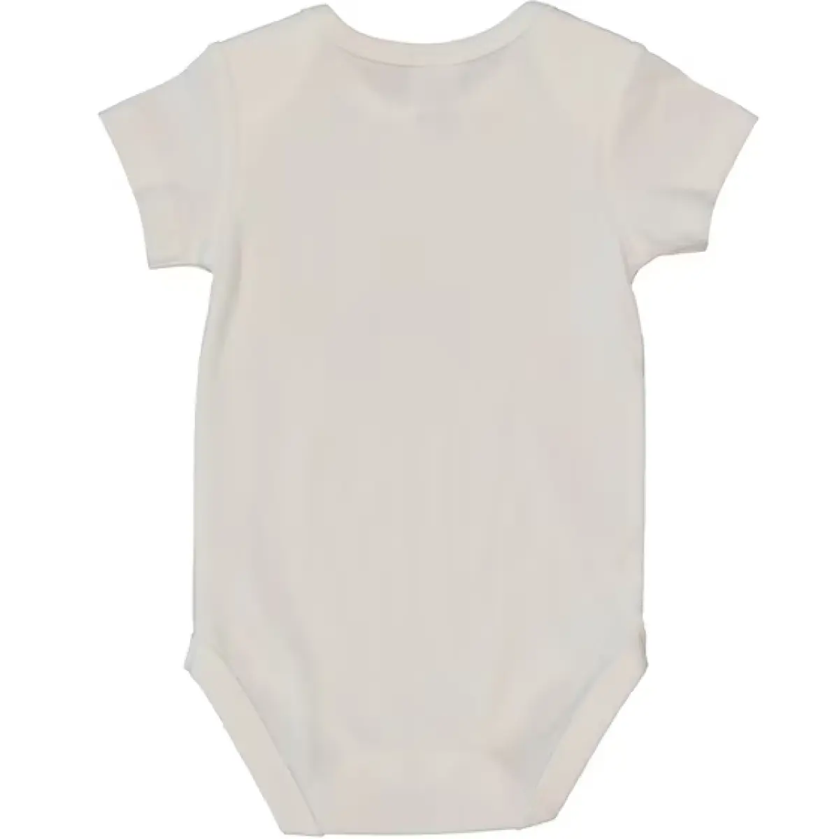 Baby Short Sleeve Cotton Interlock Bodysuit – Off White