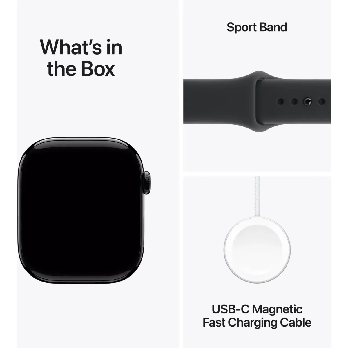 Apple Watch Series 11 46mm Jet Black Aluminium Case GPS Sport Band (M/L) [Black]