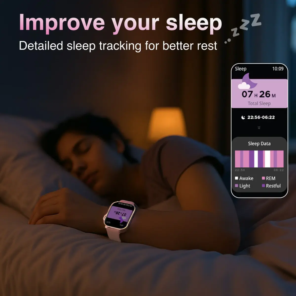 V-Fitness Smart Watch – GPS with 2.1” AMOLED Display (Pink)