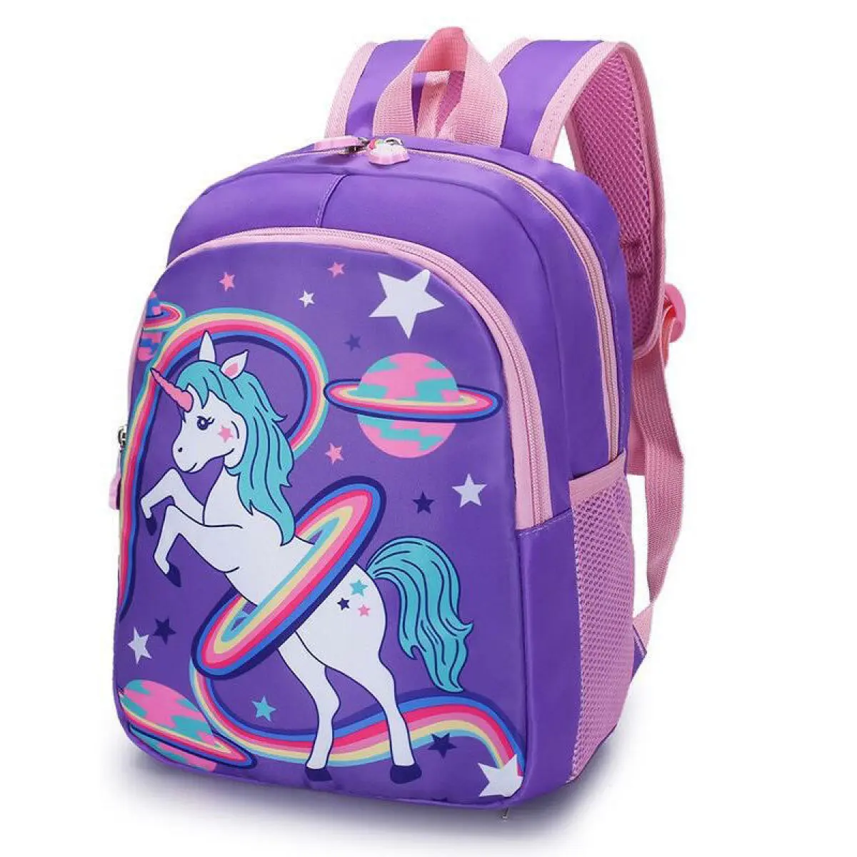 Kindergarten Cute School Bag - Pink/Purple/RoseRed