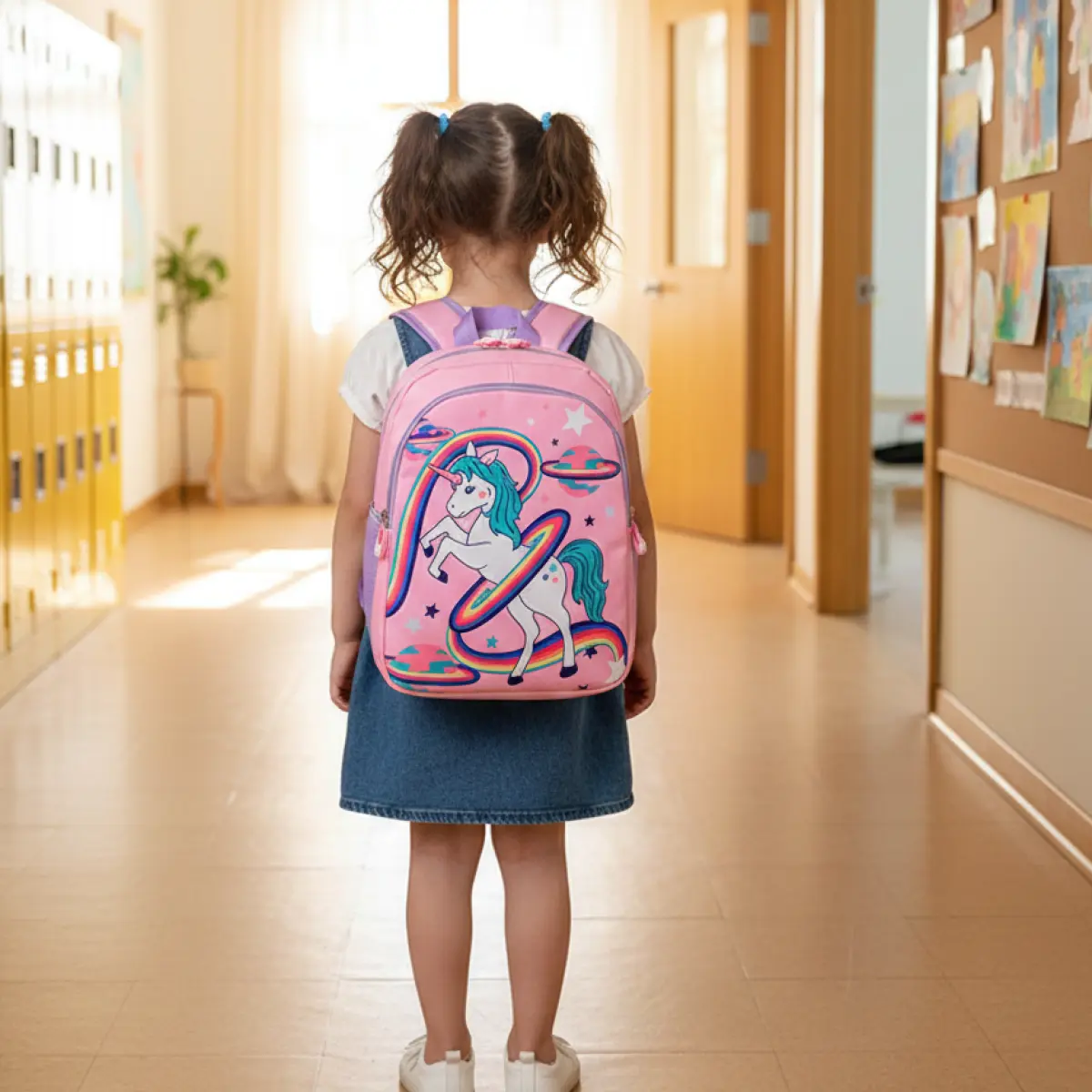 Kindergarten Cute School Bag - Pink/Purple/RoseRed
