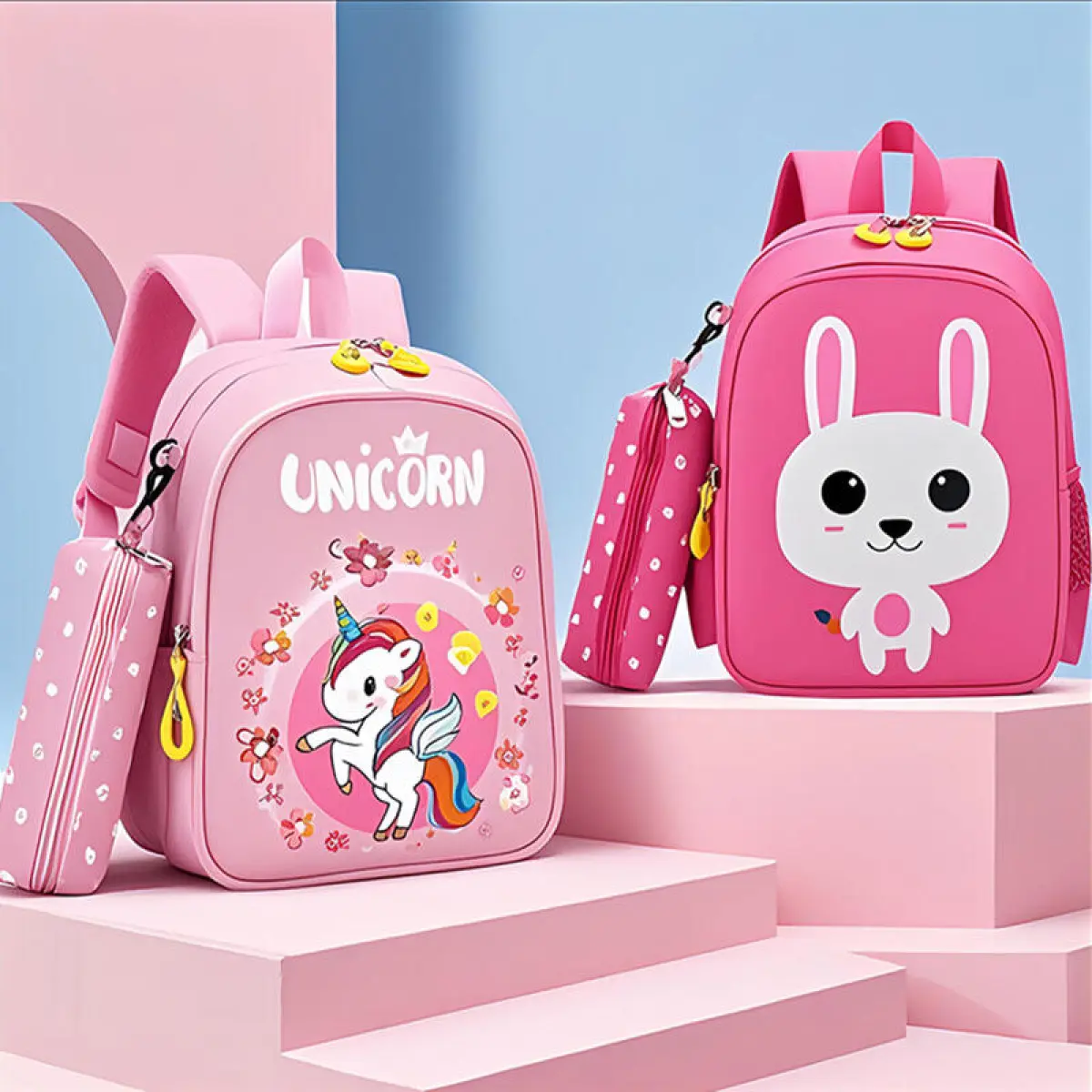 Kindergarten Backpack with Pencil Case (4 Options)
