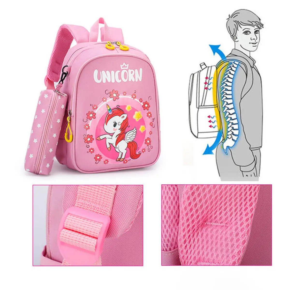 Kindergarten Backpack with Pencil Case (4 Options)