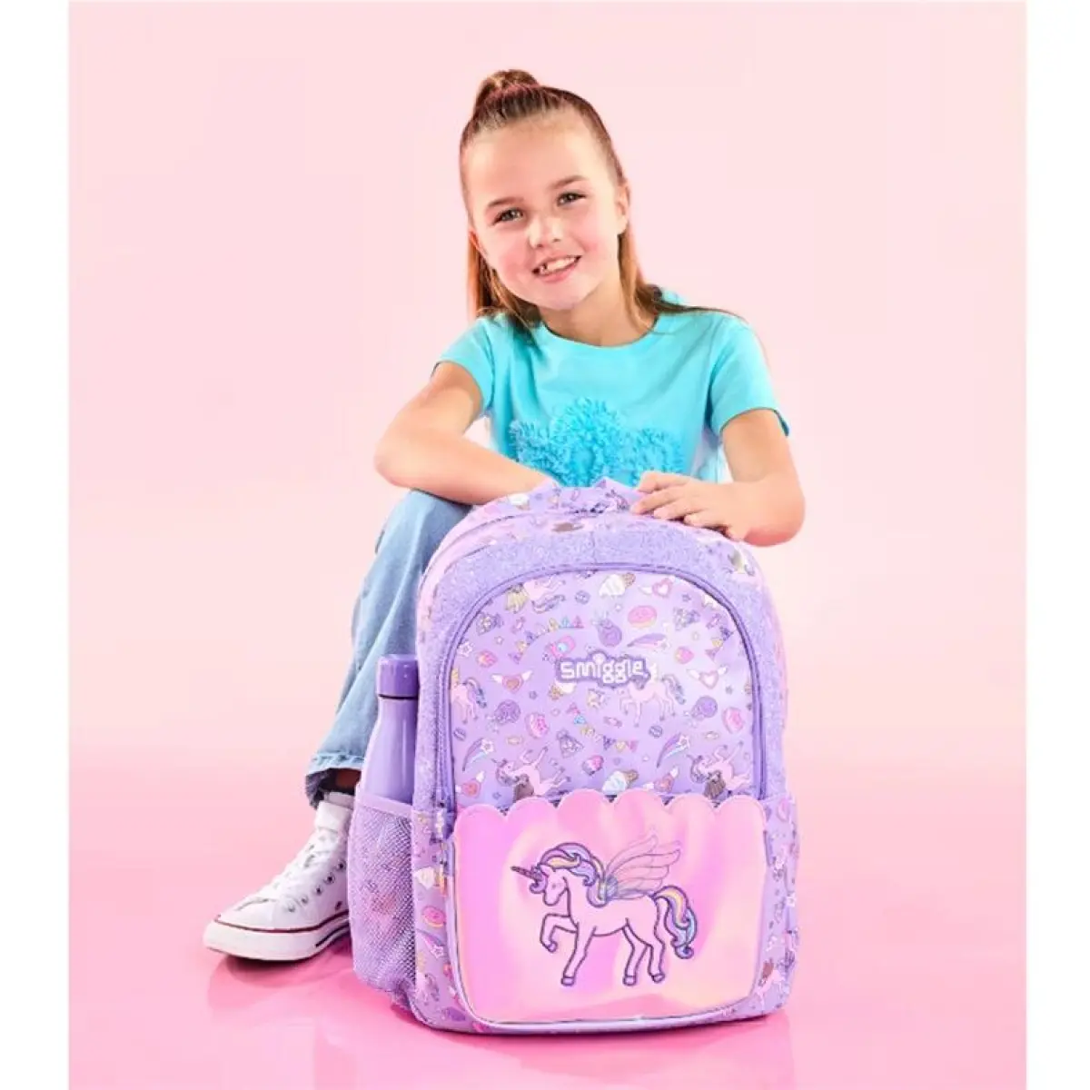 Smiggle Schoolbag -Glossy wings unicorn