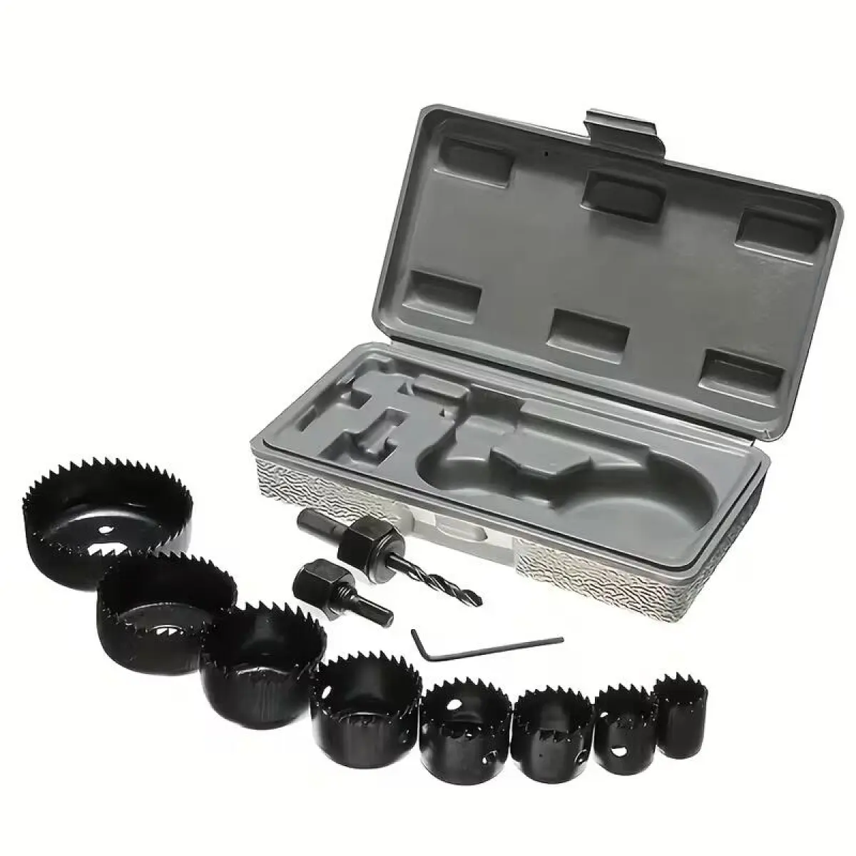 11-Piece Hole Saw Set – Steel Drill Bits for Wood & Drywall