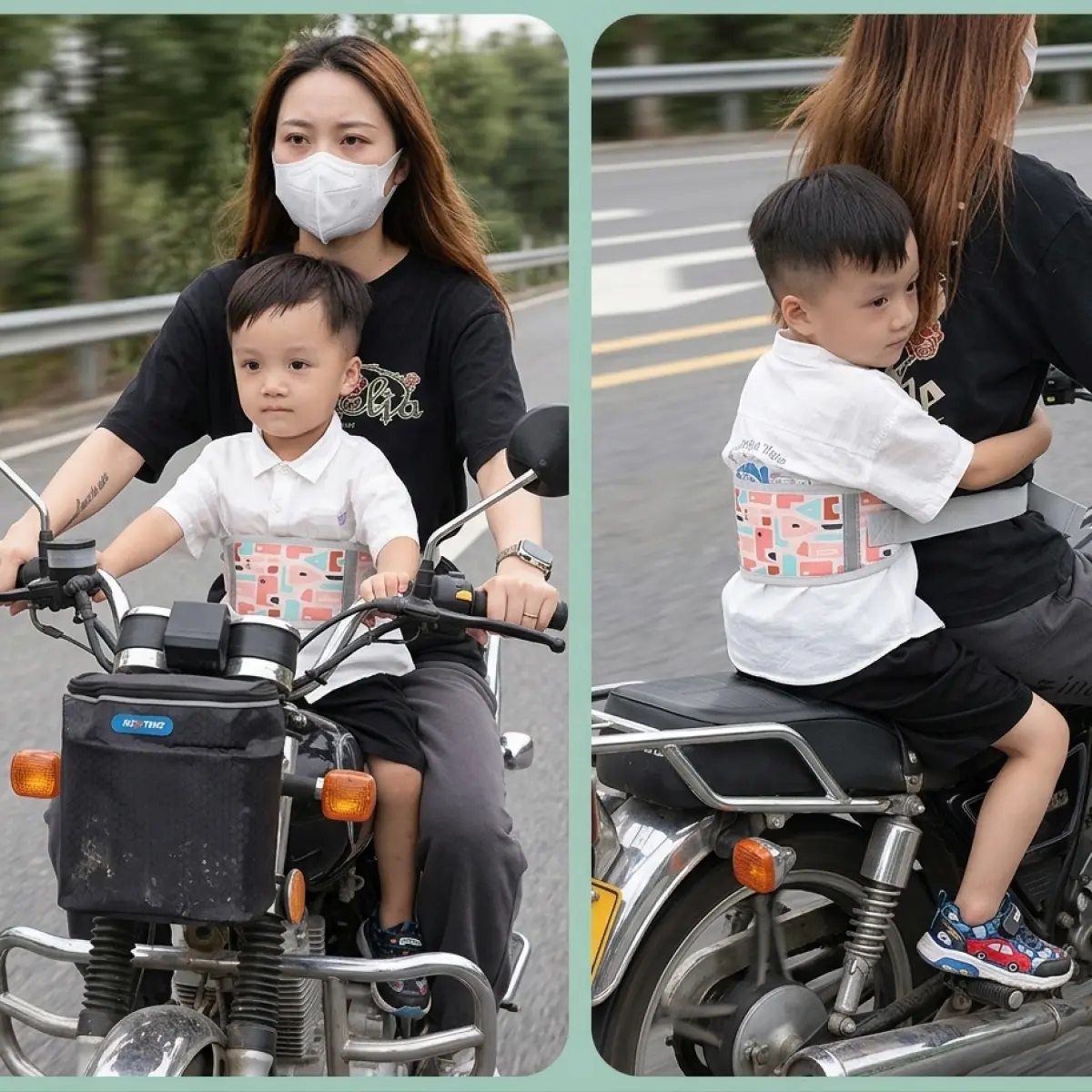 Children’s Motorcycle Safety Belt Strap – Anti-Fall Protective Harness
