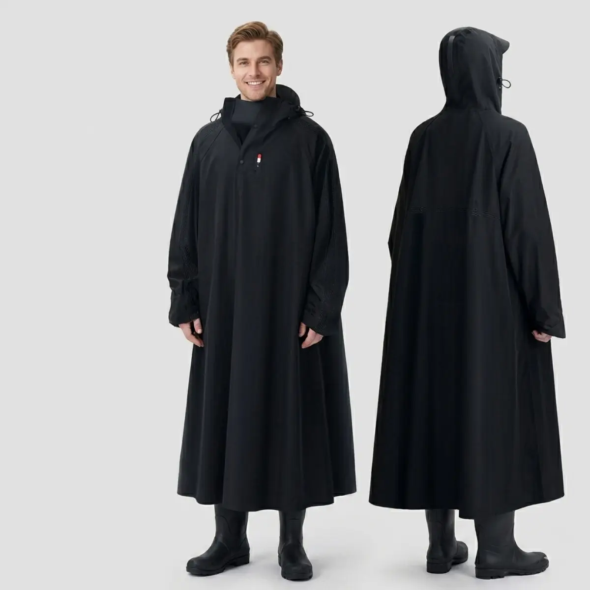 Full Body Rainstorm Protection Riding Poncho Raincoat (Fit for All 150-180cm)