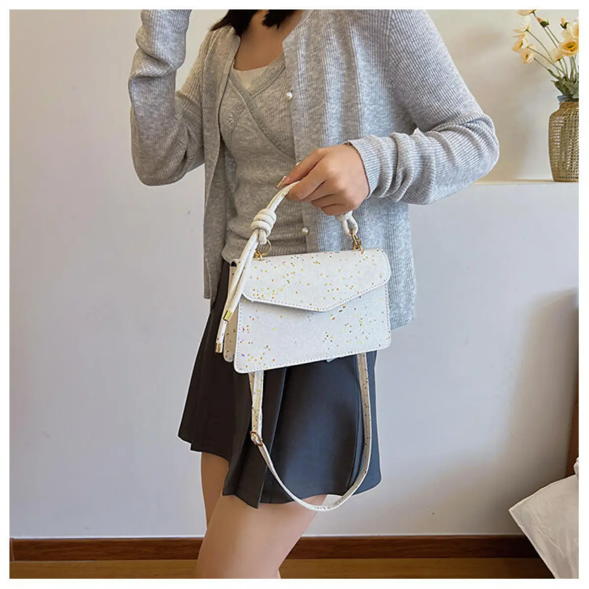 New Simple Trendy Western Style Shoulder Bag