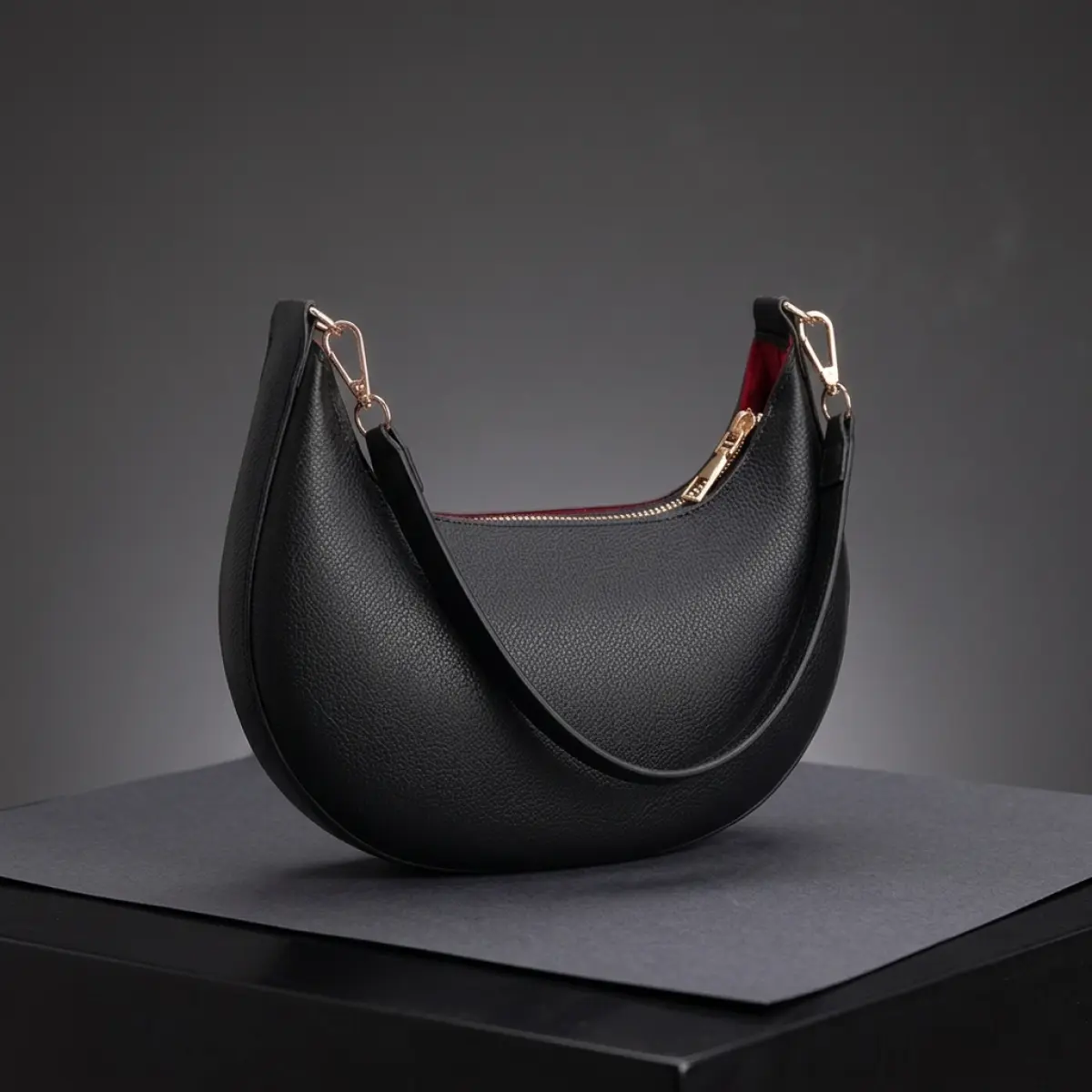 Korean Women's Crescent Moon Shoulder Bag