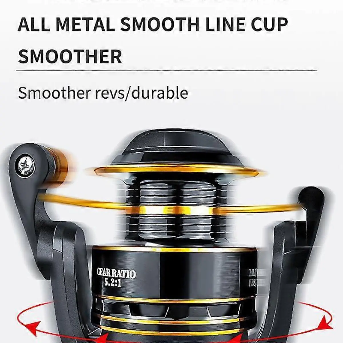 KM 7000 Ultra-Light Metal Spinning Fishing Reel