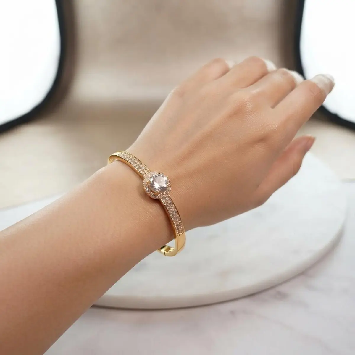 Gold-Plated Lightweight Bracelet for Women – Durable & Long-Lasting Shine