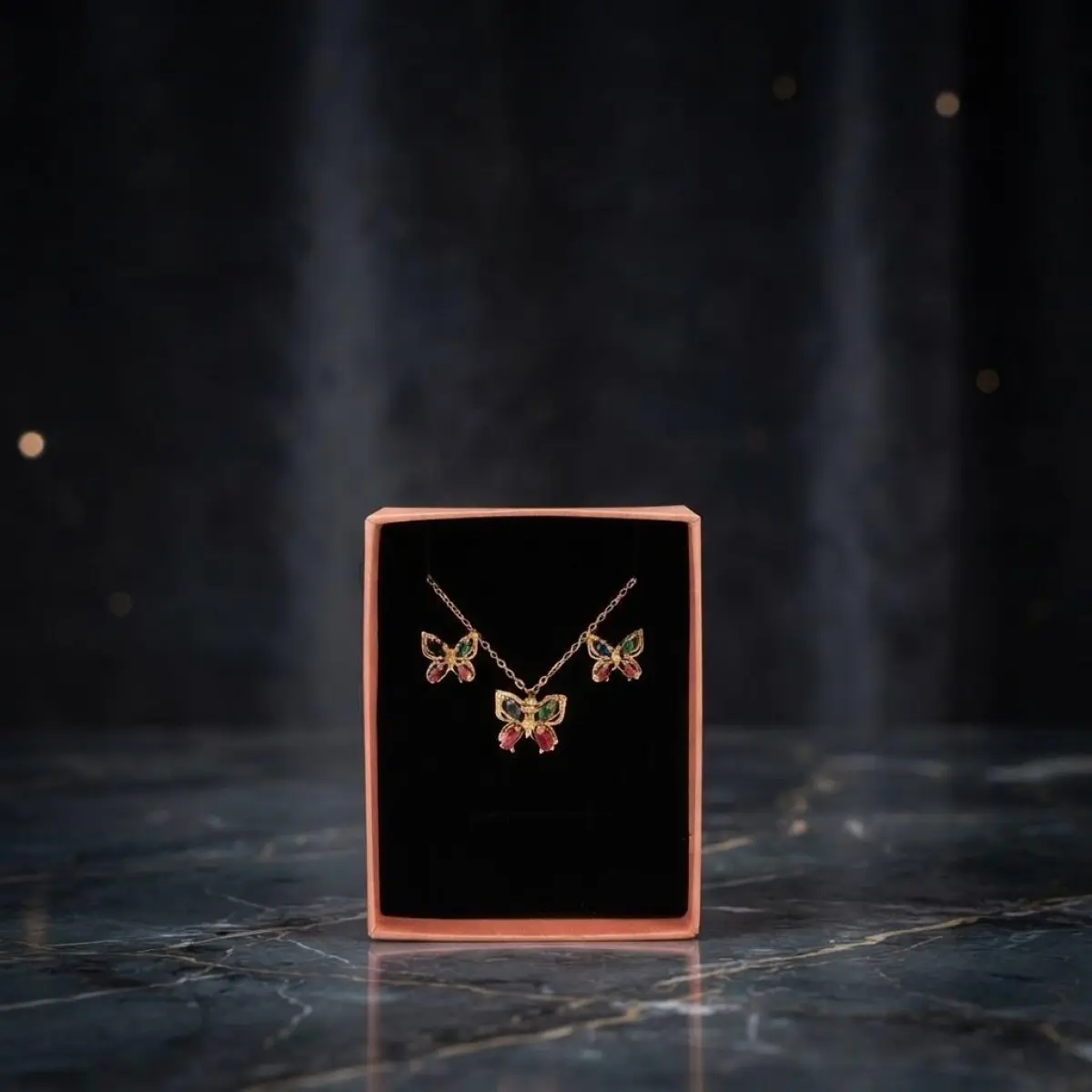 Gold-Plated Lightweight Jewelry Set for Women
