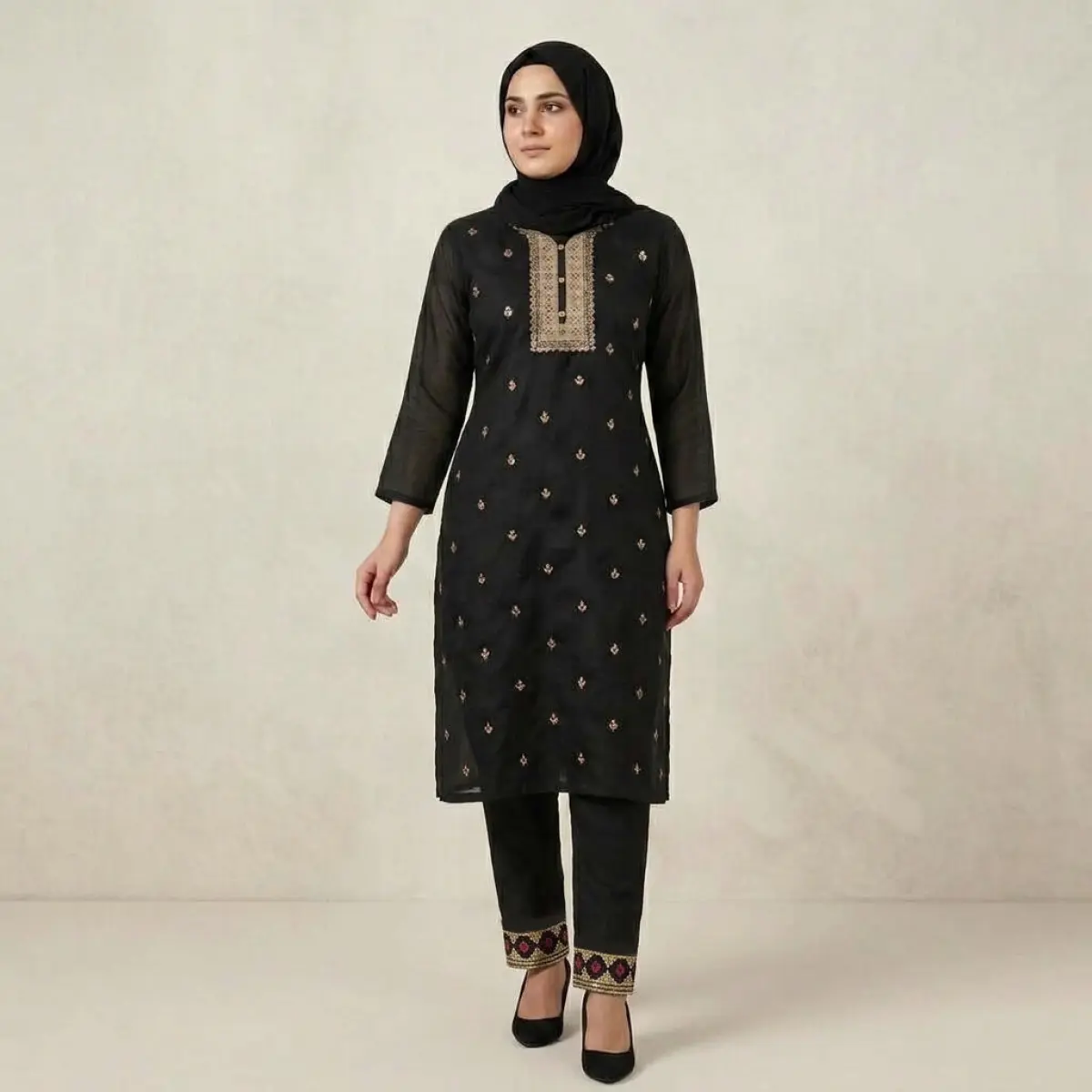 Noor Embroidered Kurta Set