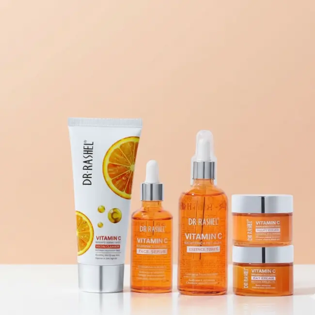DR. RASHEL VITAMIN C BRIGHTENING AND ANTI AGING SKIN CARE 5 PCS SET