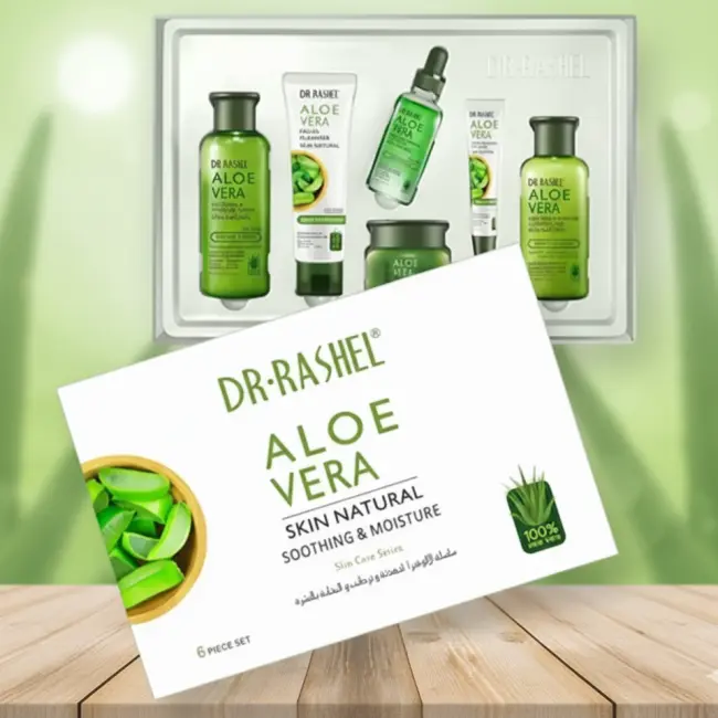 DR. RASHEL ALOE VERA SOOTHING MOISTURE SKIN CARE 6PCS SET