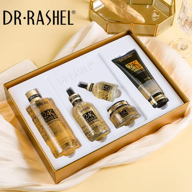 DR. RASHEL 24K GOLD RADIANCE AND ANTI-AGING SKIN CARE 5PCS SERIES