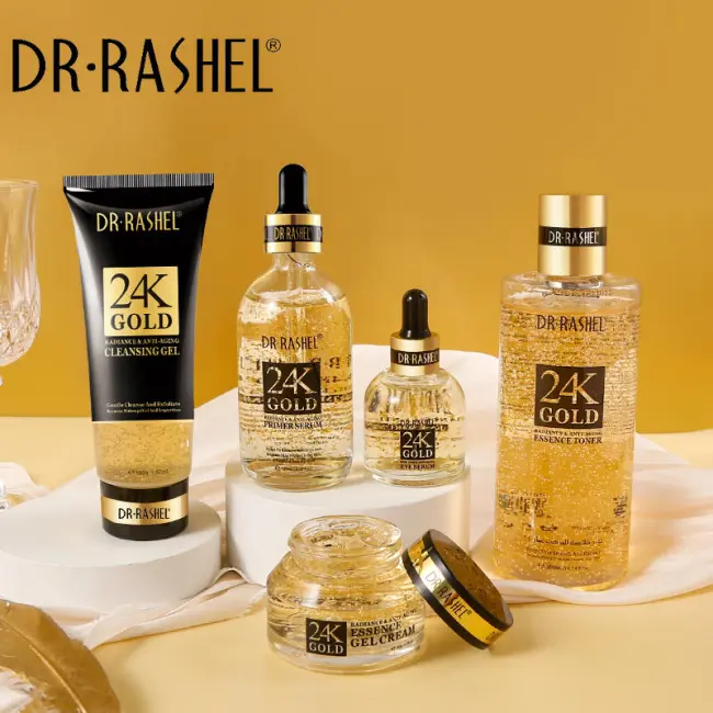DR. RASHEL 24K GOLD RADIANCE AND ANTI-AGING SKIN CARE 5PCS SERIES