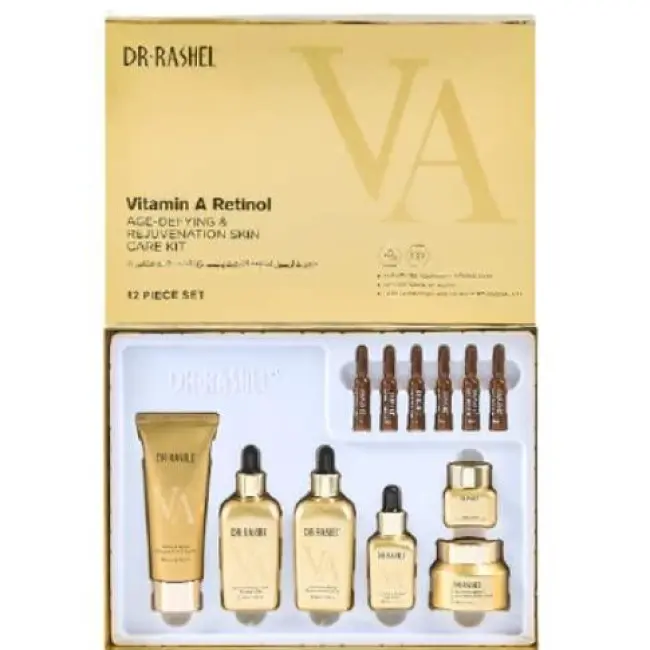 DR. RASHEL VITAMIN A RETINOL REJUVENATION SKIN CARE 12PCS SET