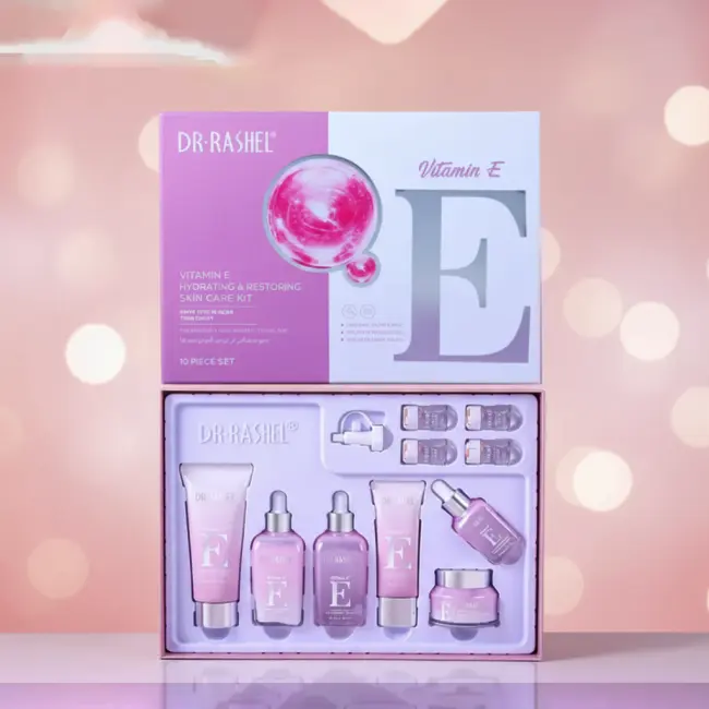 DR. RASHEL VITAMIN E HYDRATING AND RESTORING SKIN CARE KIT 10 PCS