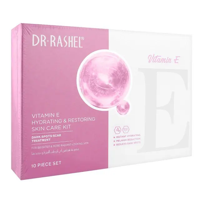 DR. RASHEL VITAMIN E HYDRATING AND RESTORING SKIN CARE KIT 10 PCS