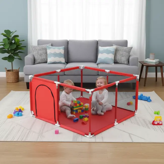 Baby Activity Area for Home with Safety Play Fence