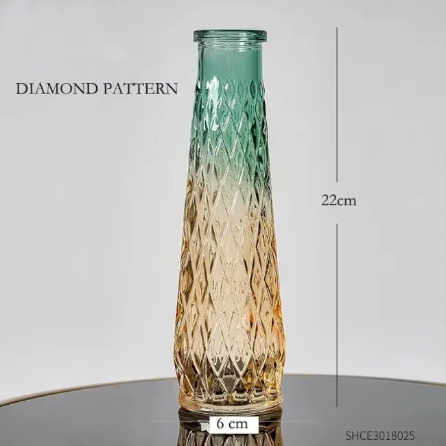 Retro Embossed Mini Vase 5 Piece Set